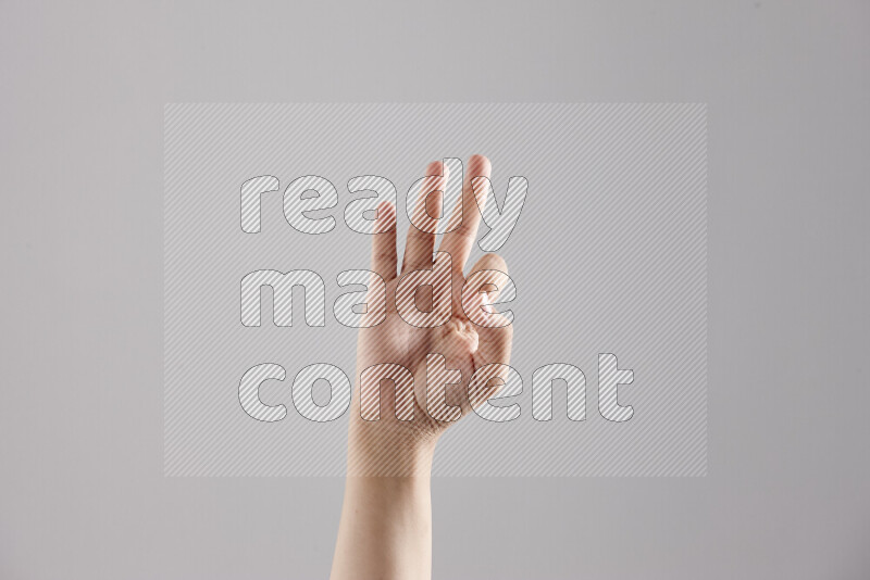 Woman hands gesturing sign language