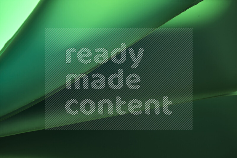 An abstract art piece displaying smooth curves in cold gradients created by colored light