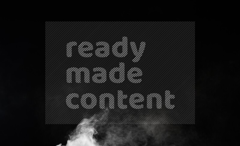 irregular white smoke on black background.