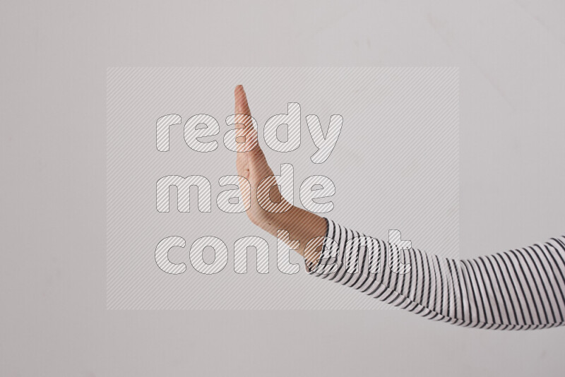 Woman hands gesturing sign language