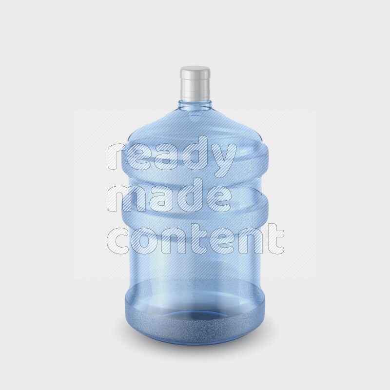 Big plastic water bottle mockup without label isolated on white background 3d rendering