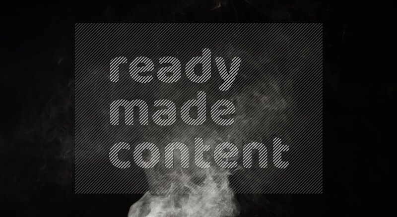 irregular white smoke on black background.