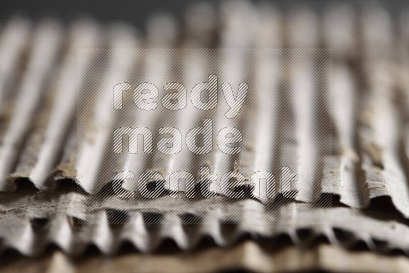 Cardboard on black background