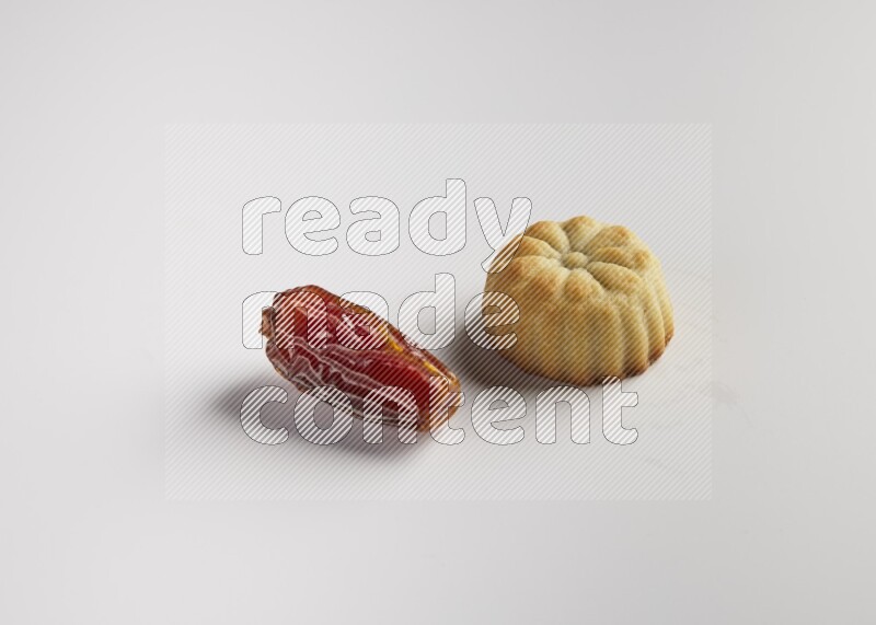 Single Piece of Maamoul direct on white background