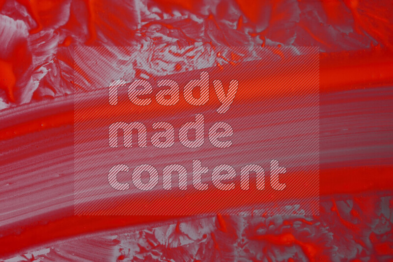 Close-ups of abstract red paint texture in different shapes