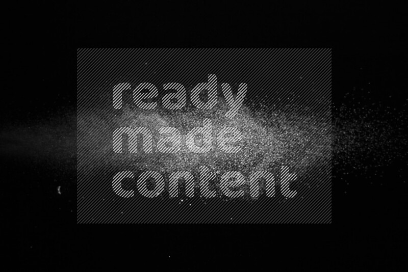 Snow spray on black background