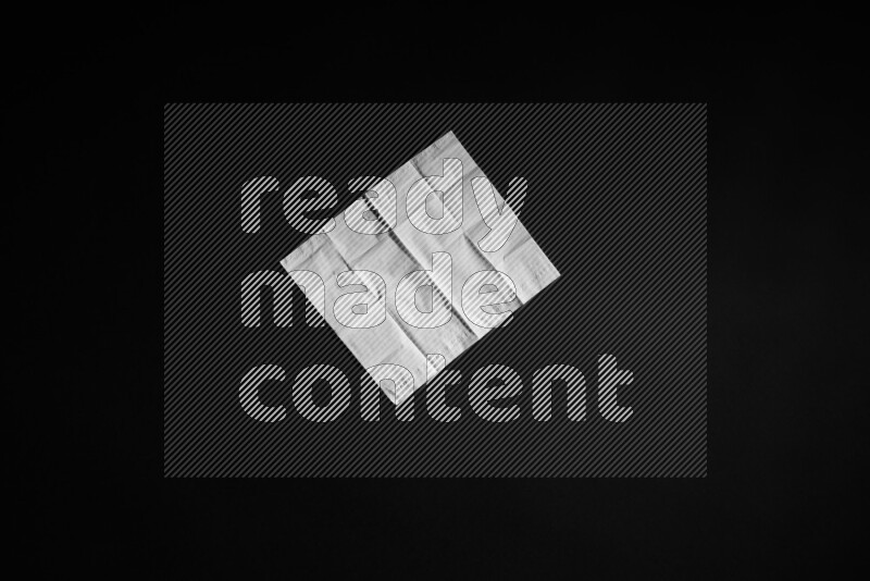 Tissue paper on black background