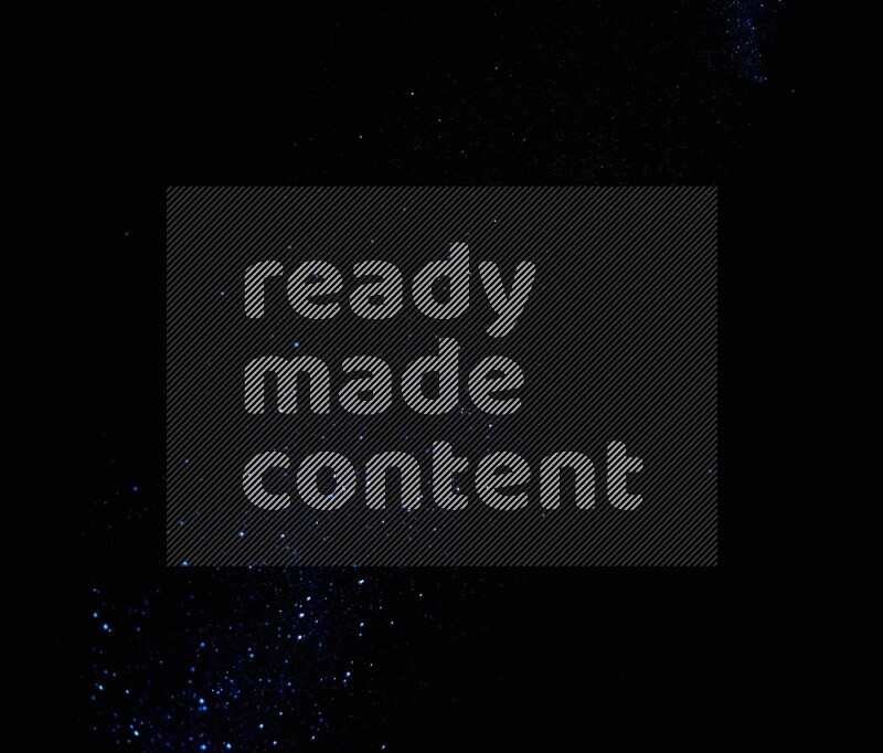 Blue glitter powder isolated on black background