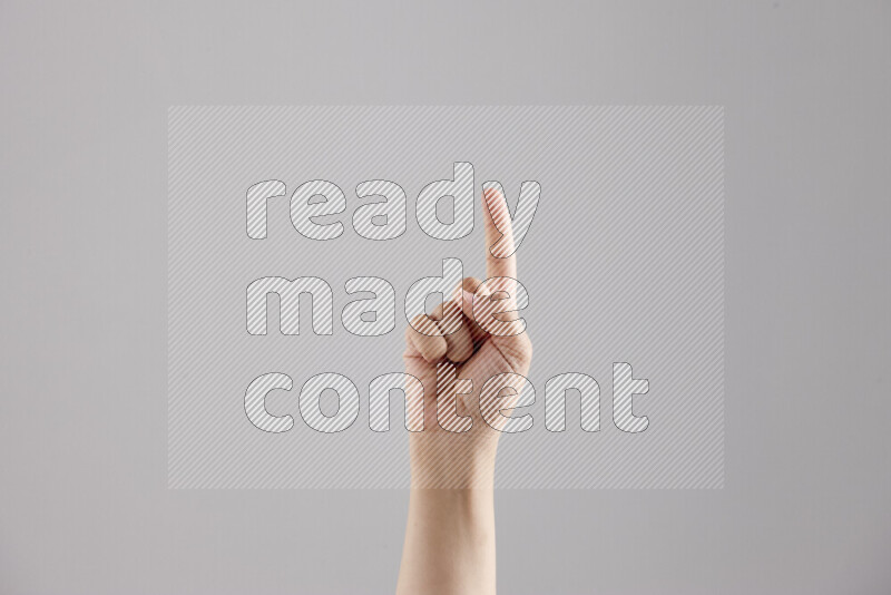 Woman hands gesturing sign language