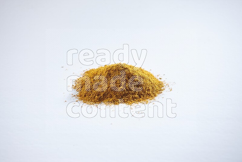 Turmeric powder on white flooring