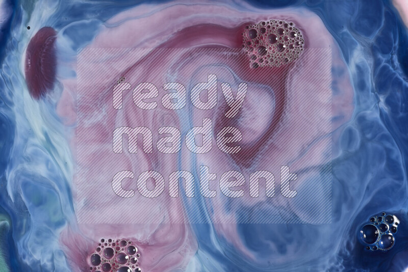 لقطة مقربة لأنماط دوامية باللون الأزرق والأحمر والأبيض