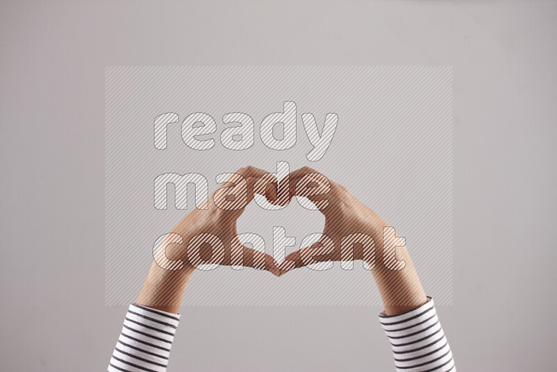 Woman hands gesturing sign language