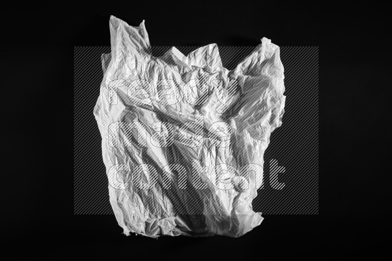 White plastic textures on black background