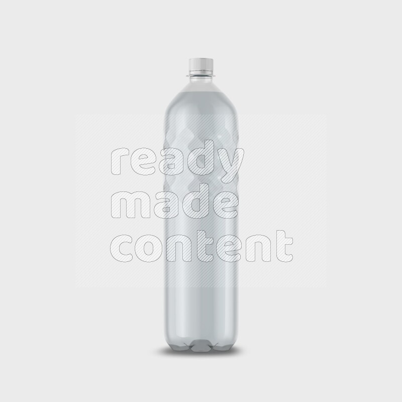 Plastic bottle mockup without label isolated on white background 3d rendering