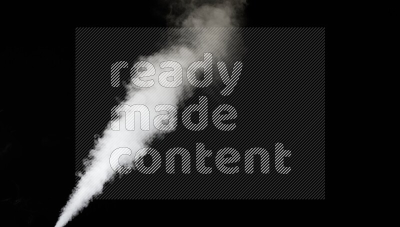 irregular white smoke on black background.