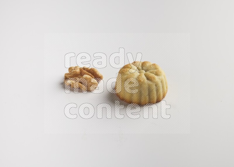 Single Piece of Maamoul direct on white background