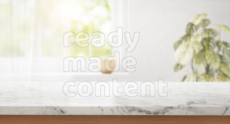 Kitchen tabletop with kitchen view