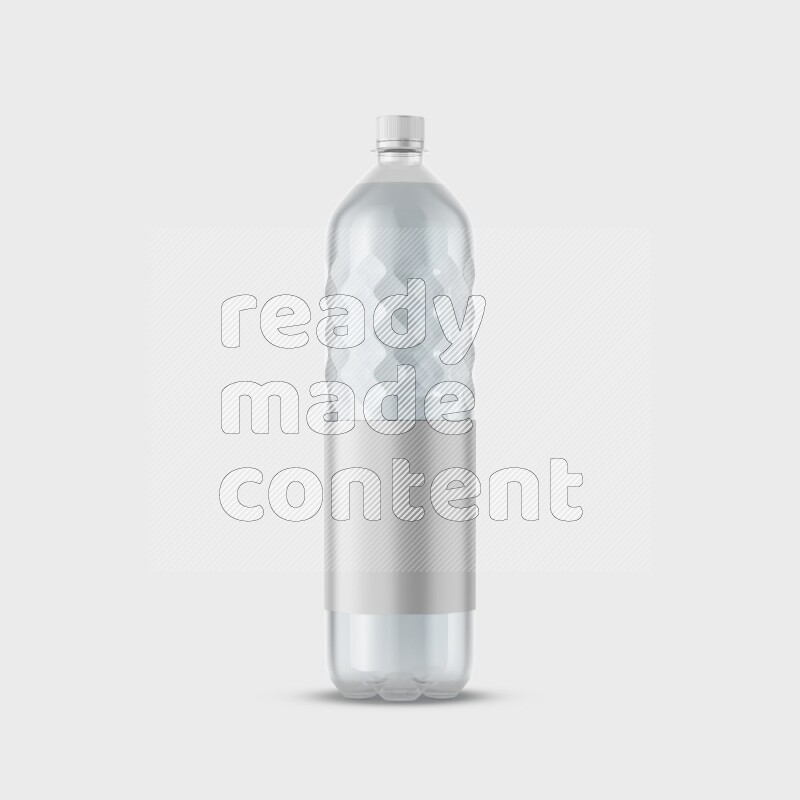 Plastic bottle mockup with a label isolated on white background 3d rendering