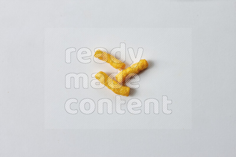 Puffs snacks on white background