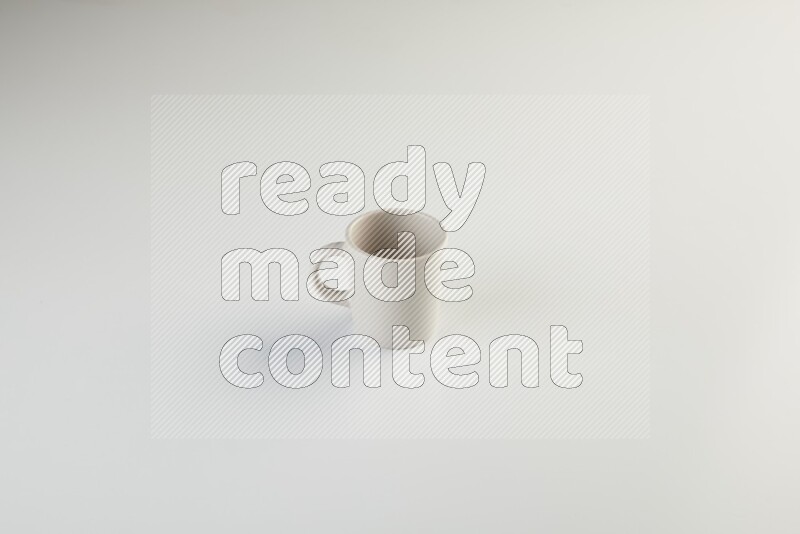 light grey mug on white background