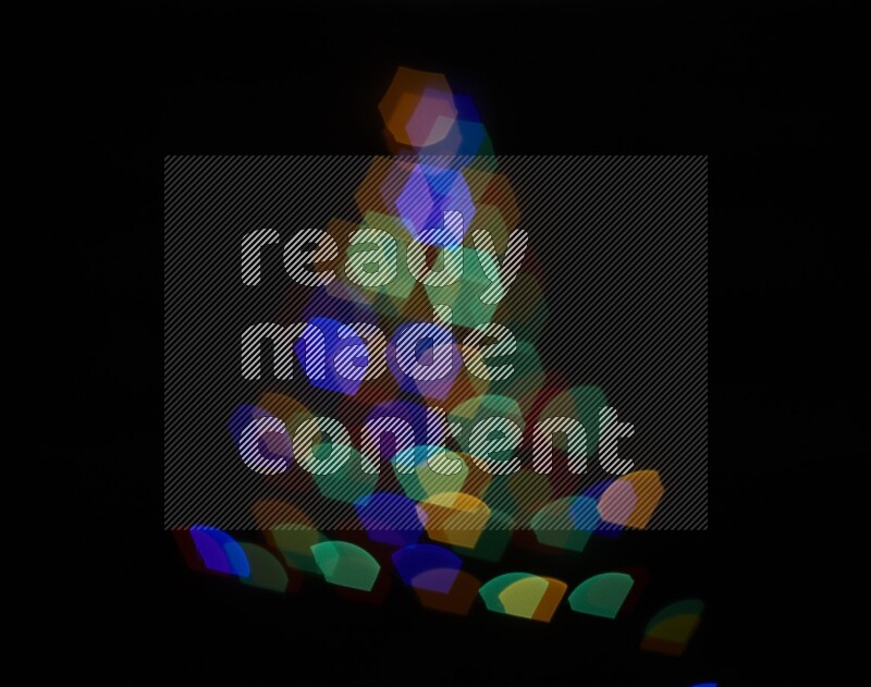 Bokeh light in geometric shape