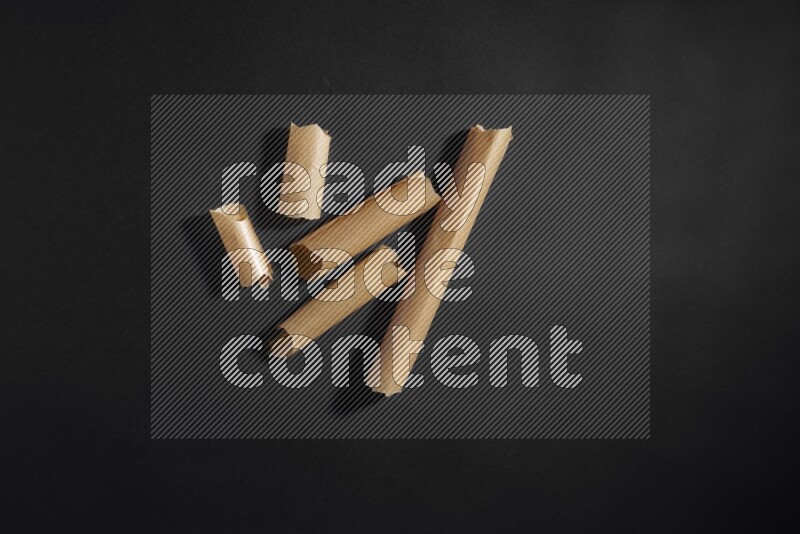 Craft paper on black background