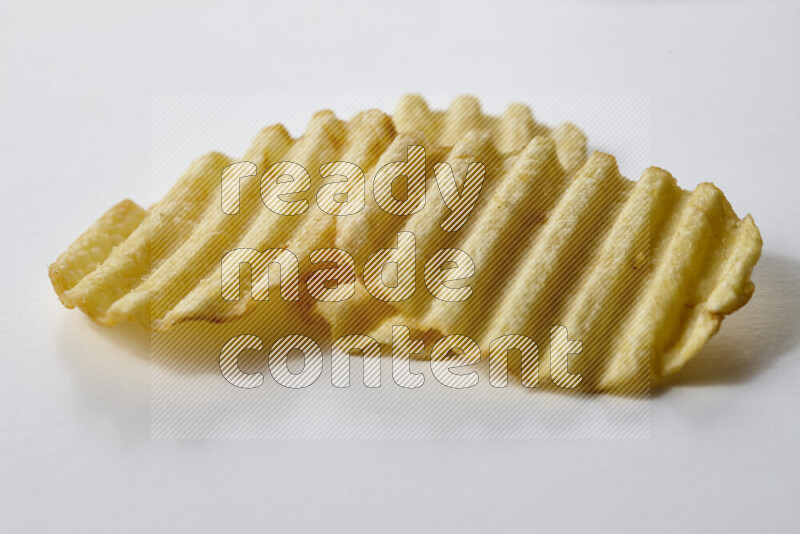 Chips snacks on white background