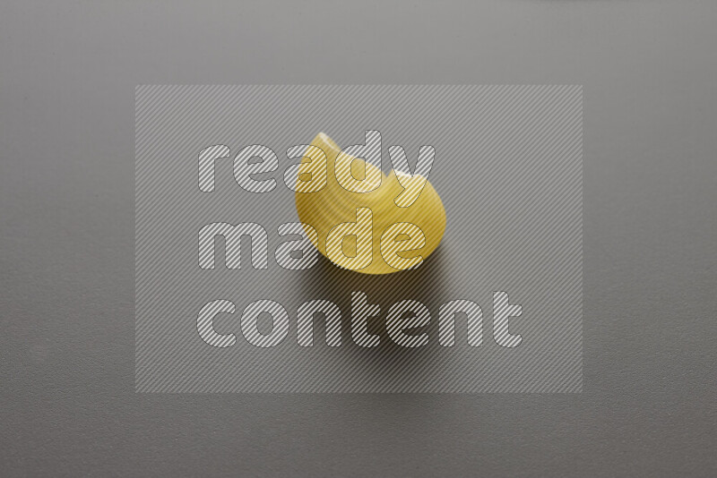 Pipe pasta on grey background
