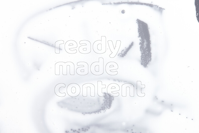 Close-ups of abstract white paint texture in different shapes