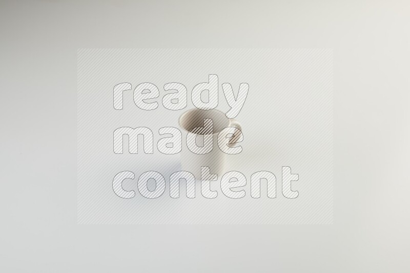 light grey mug on white background