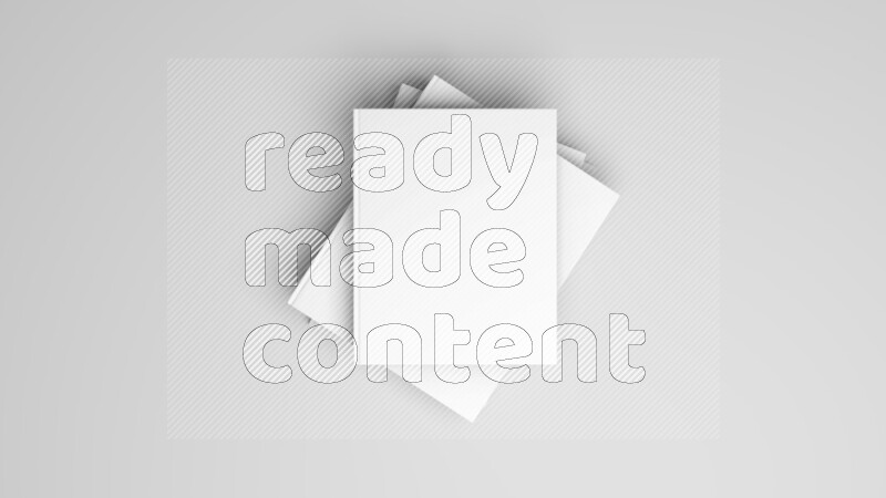 Corporate Stationery Elements, Blank White Textured Brand ID, On White Background