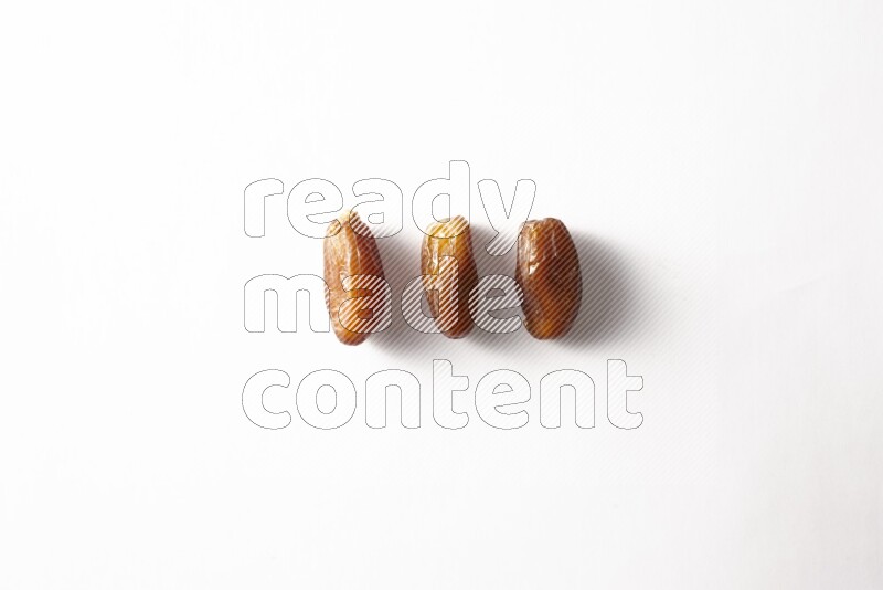 Dates on white background
