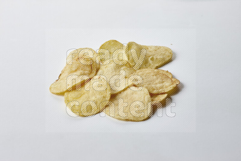 Chips snacks on white background