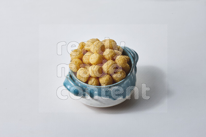 Puffs snacks on white background