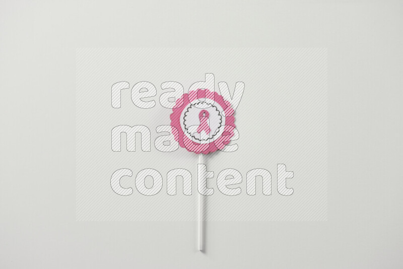 Cancer awareness signs on white background