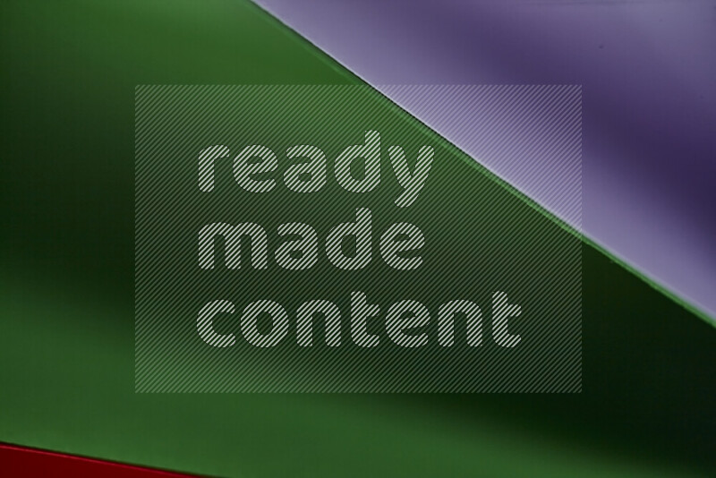 An abstract art showing colorful paper sheets arranged in an overlapping curves