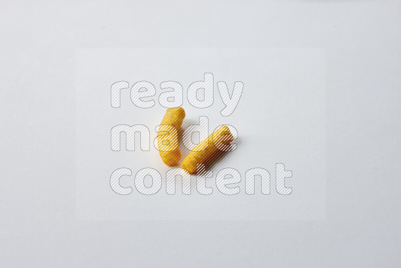 Puffs snacks on white background