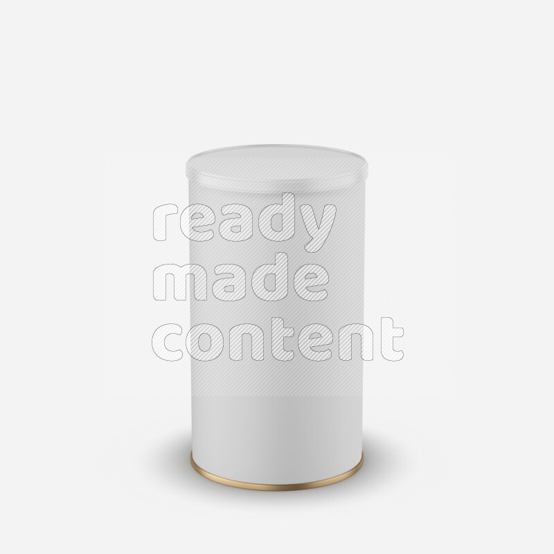 Paper tube mockup with matte label and plastic cap isolated on white background 3d rendering
