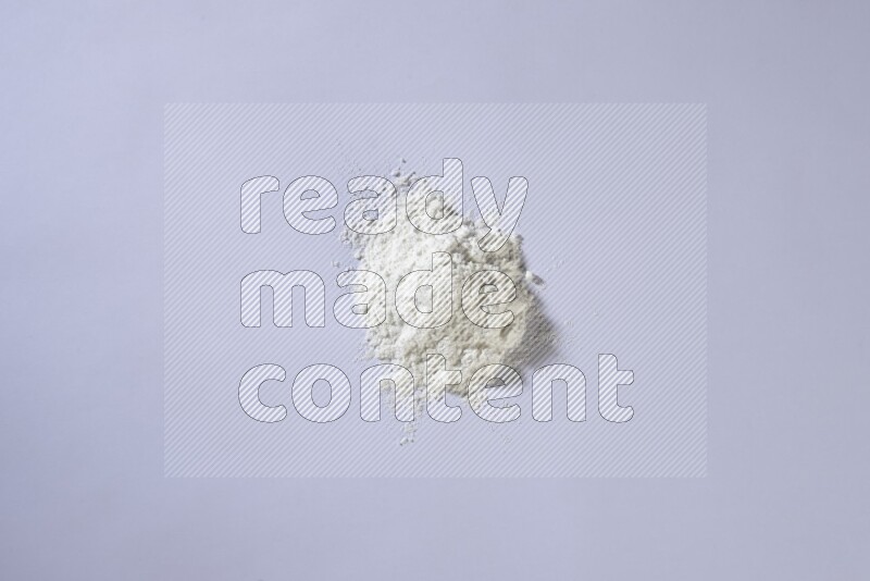 white powder on white background
