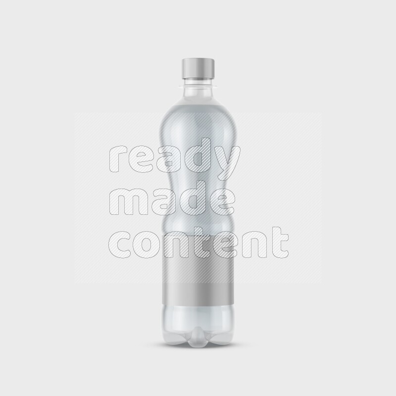 Plastic bottle mockup with a label isolated on white background 3d rendering
